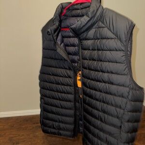 Men's Black Puffer Vest- Save The Duck Brand